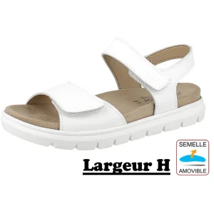 Mediloi nu pieds sandales abby 03 ecru