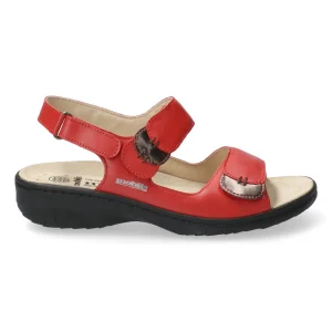 Mobils ergonomic mephisto nu pieds sandales getha rouge
