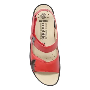 Mobils ergonomic mephisto nu pieds sandales getha rouge