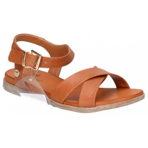 Mustang nu pieds sandales 1424808 cognac