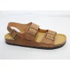Plakton nu pieds et sandales baku marron