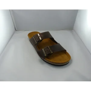 Plakton nu pieds et sandales barna marron