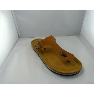 Plakton nu pieds et sandales bolero camel