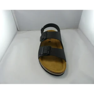 Plakton nu pieds et sandales baku noir