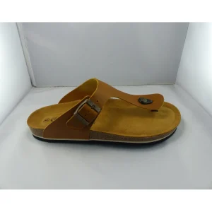 Plakton nu pieds et sandales bolero camel