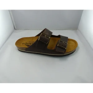 Plakton nu pieds et sandales barna marron