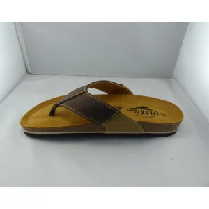 Plakton nu pieds et sandales borneo marron