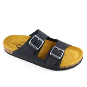 Plakton nu pieds sandales beta noir