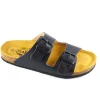 Plakton nu pieds sandales beta noir