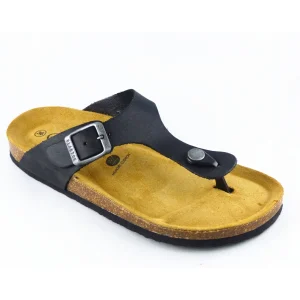 Plakton nu pieds sandales bolero noir