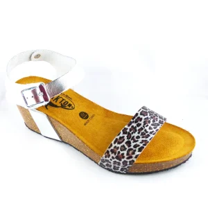 Plakton nu pieds sandales brissa argent