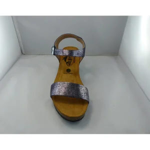 Plakton nu pieds sandales brissa bleu