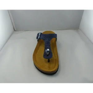 Plakton nu pieds sandales bolero bleu