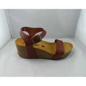 Plakton nu pieds sandales so kiss marron
