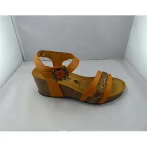 Plakton nu pieds sandales brescia orange