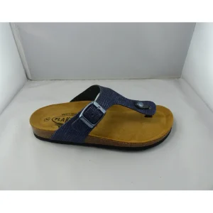 Plakton nu pieds sandales bolero bleu