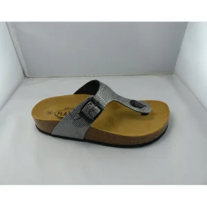 Plakton nu pieds sandales cp bolero argent
