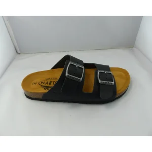 Plakton nu pieds sandales beta noir