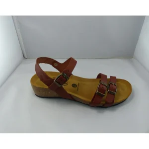 Plakton nu pieds sandales novela marron