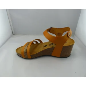 Plakton nu pieds sandales brescia orange