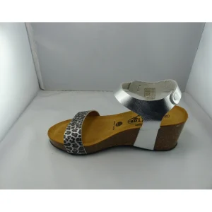 Plakton nu pieds sandales brissa argent