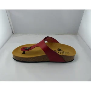 Plakton nu pieds sandales cp bolero rouge
