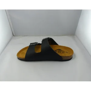 Plakton nu pieds sandales beta noir