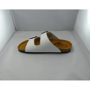 Plakton nu pieds sandales beta blanc