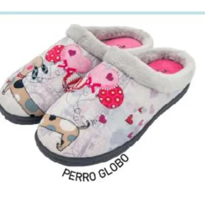 Pluma flex chaussons r12213 perro globo gris