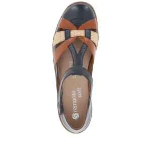 Remonte ballerines r7601 marine multicouleurs