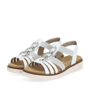 Remonte nu pieds sandales d2073 blanc