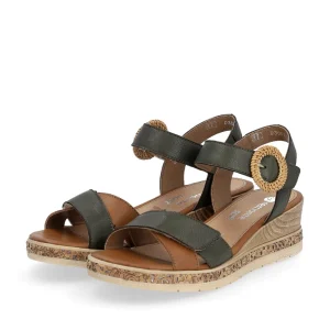 Remonte nu pieds sandales d3067 kaki