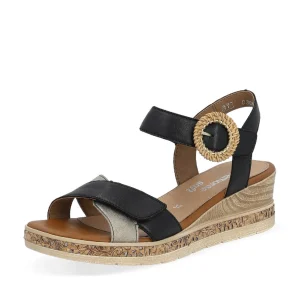Remonte nu pieds sandales d3067 noir multicouleurs