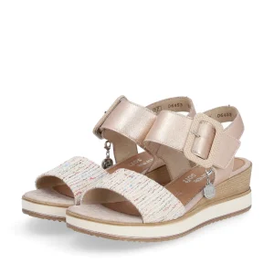 Remonte nu pieds sandales d6453 beige or