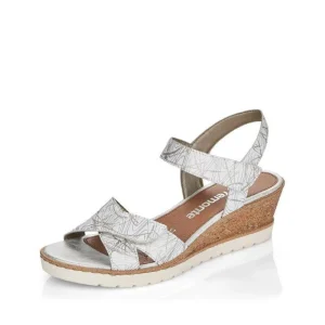 Remonte nu pieds sandales r6252 80 argent