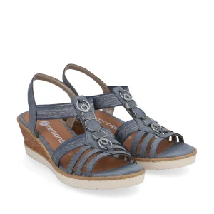Remonte nu pieds sandales r6264 12 bleu