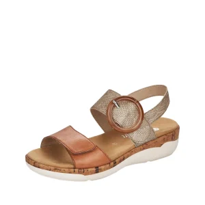 Remonte nu pieds sandales r6853 marron