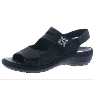 Remonte nu pieds sandales d7647 01 noir