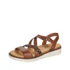 Remonte nu pieds sandales d2063 marron
