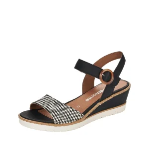 Remonte nu pieds sandales r6258 noir