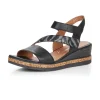 Remonte nu pieds sandales d305401 noir