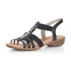 Remonte nu pieds sandales r366045 noir