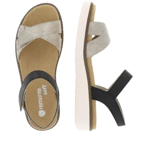 Remonte nu pieds sandales d2049 beige multicouleurs