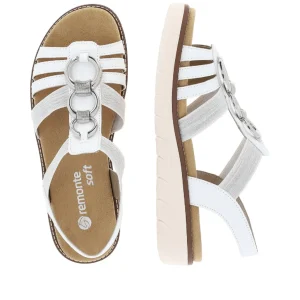 Remonte nu pieds sandales d2073 blanc