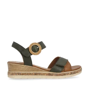 Remonte nu pieds sandales d3067 kaki