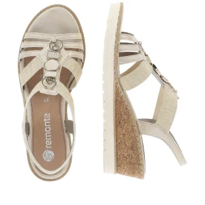 Remonte nu pieds sandales r6264 or