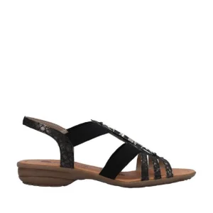 Remonte nu pieds sandales r3654 01 noir