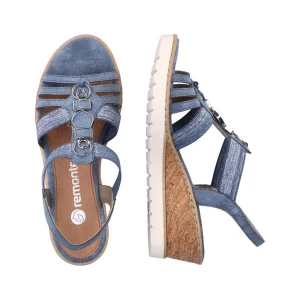 Remonte nu pieds sandales r6264 12 bleu