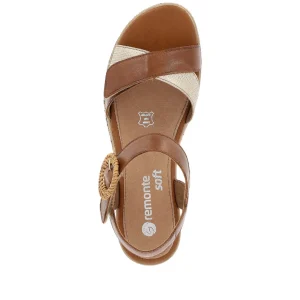 Remonte nu pieds sandales d3067 marron multicouleurs