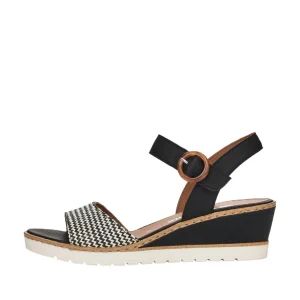 Remonte nu pieds sandales r6258 noir